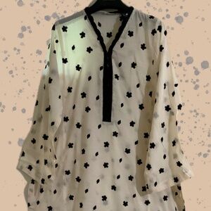 Cute Indian/Pakistani White & black Eid 2 piece